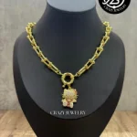 Collar acero inoxidable clip - Kitty ros...