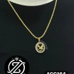 Cadena torzal dorada de acero inoxidable...