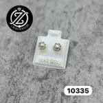 Perla con aros- Oro 10k