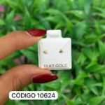 Triangulo Mini Diamantado -Oro 10K