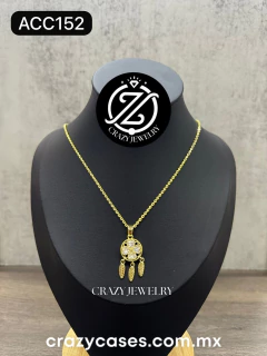 Gargantilla acero inoxidable dorada - At...