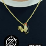 Cadena torzal dorada de acero inoxidable...