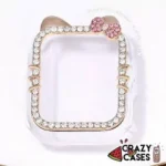 Case cristales gold hello kitty 44mm