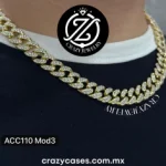 Cadena de acero inoxidable dorada - Cuba...