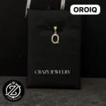 Inicial Q de Oro con circonias