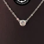 Gargantilla Moisanita - Plata italiana ....