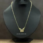 Gargantilla de oro laminado - Mariposa c...