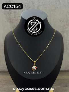 Gargantilla acero inoxidable dorada - Cu...