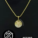 Cadena torzal dorada de acero inoxidable...