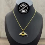 Gargantilla acero inoxidable dorada - Ab...