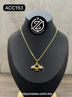 Gargantilla acero inoxidable dorada - Ab...