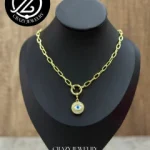 Collar acero inoxidable clip - ojo turco