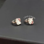 Arracadas Kitty - Plata .925