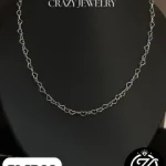 Cadena de corazones engarzados - Plata i...