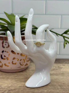 Anillo acero dorado ajustable - Inspirad...