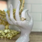 Anillo acero dorado ajustable - Inspirad...