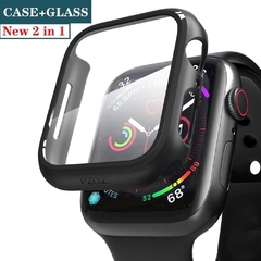 Case black vidrio templado 46mm serie 10