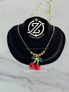 Gargantilla de acero inoxidable - Cereza