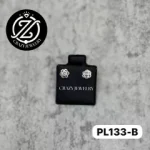 Flor con circonia - Plata