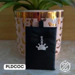 Corona con cristales - dije de Plata .92...