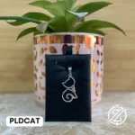 Gatito silueta - dije de Plata .925