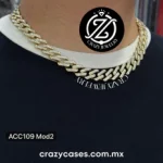 Cadena de acero inoxidable dorada - Cuba...