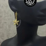 Arracada de acero inoxidable- Estrella d...