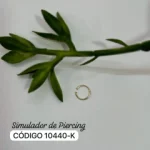 Arracada Simuladora Piercing -Oro 10K
