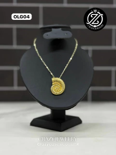 Gargantilla de oro laminado - Caracol li...