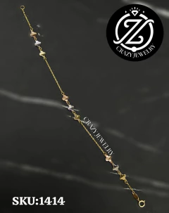 Pulso italiano 14K trebol - oro florenti...