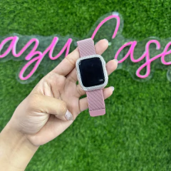 Milanese Pink 38/40/41 mm band- acero in...