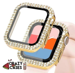 Case apple watch cristales- gold 44mm