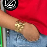 BRAZALETE ACERO INOXIDABLE - FLORES TAMA...