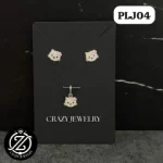 Juego de Plata .925 Kitty rosa