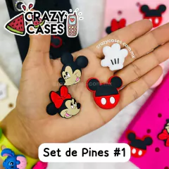 Set de pines mickey & minnie #1