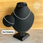 Cadena de Plata Torsal Diamantada