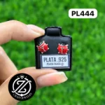 Catarina Grande 3D esmaltada - plata