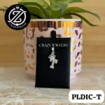 Inicial con corona y cristales Letra T-...