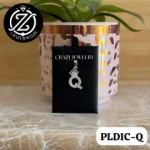 Inicial con corona y cristales Letra Q-...