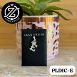 Inicial con corona y cristales Letra E-...