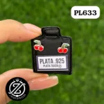 Cereza esmaltada - plata