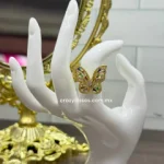 Anillo acero dorado ajustable - Mariposa...