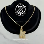 Gargantilla de Oro laminado - Inicial gl...