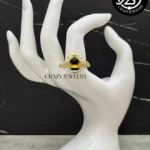 Anillo acero dorado ajustable - Abeja