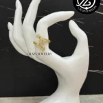 Anillo acero dorado ajustable - 4 estrel...