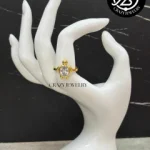 Anillo acero dorado ajustable - Tortuga...