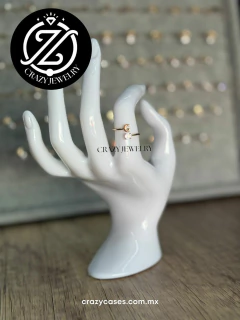 Anillo acero ajustable - inicial lisa G