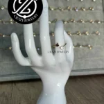 Anillo acero ajustable - inicial lisa W