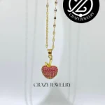 Gargantilla de acero inoxidable dorada -...