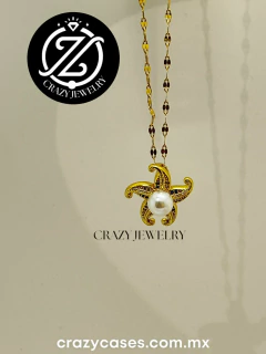 Gargantilla dorada de acero inoxidable -...